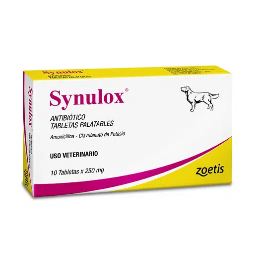 Synulox Antibiótico Oral para Perros - 10 Comprimidos