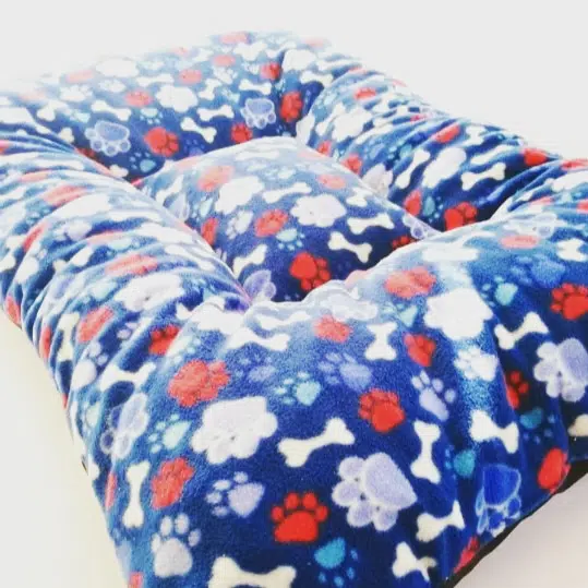 Cama Colchón Reversible Color Azul - Talla L